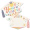 Big Dot of Happiness Groovy Grad - Shaped Fill-In Invitations - Hippie Graduation Party Invitation Cards with Envelopes - Set of 12